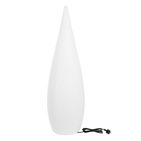 Lampadaire ext filaire classy w120 blanc polyéthylène h120cm