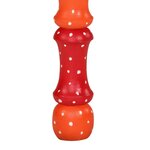 vidaXL Table basse orange bois de manguier massif peint à la main