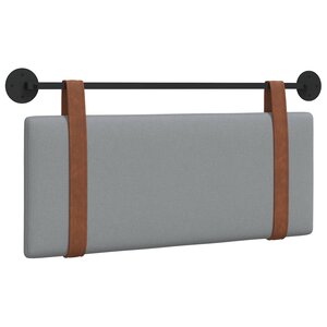 vidaXL Tête de lit suspendue Gris clair PU antique