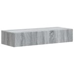 vidaXL Table d'appoint murale 87 5 x 34 5 x 17 cm Bois d'ingénierie