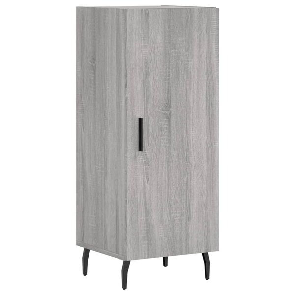 vidaXL Buffet Sonoma gris 34 5x34x90 cm Bois d'ingénierie