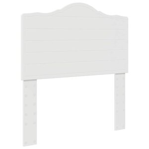 vidaXL Tête de lit avec tête de lit Blanc 75 cm Bois d'ingénierie