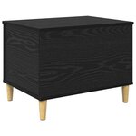vidaXL Cabinet de chevet Chêne noir 60 x 44 5 x 45 cm