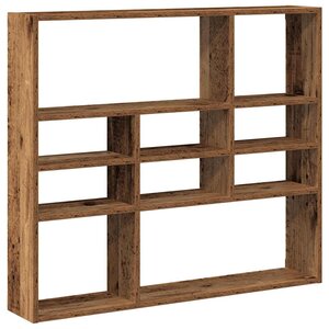 vidaXL Étagère murale vieux bois 90x16x78 cm bois d'ingénierie