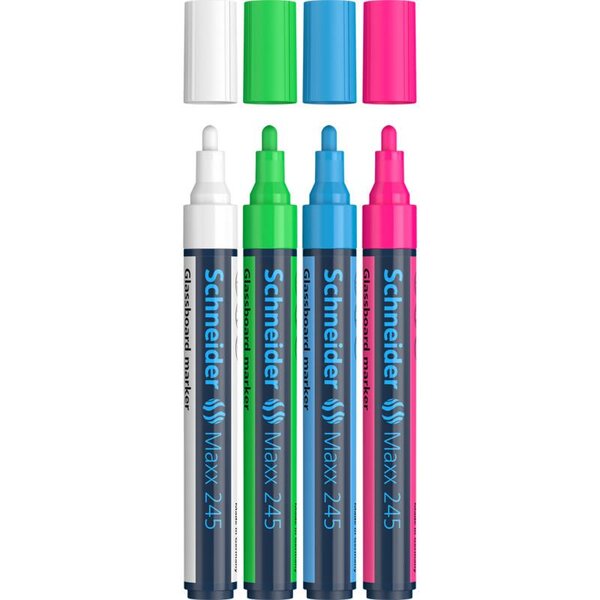 Maxx 245 pochette Multipack Épaisseurs de trait 1-3 mm Marqueurs SCHNEIDER