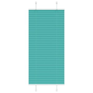 vidaXL Store plissé vert pétrole 55x150 cm largeur du tissu 54 4 cm