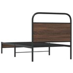 vidaXL Cadre de lit sans matelas 100x190 cm chêne marron