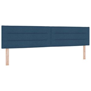 vidaXL Tête de lit avec tête de lit Bleu 200 cm Cuir synthétique
