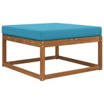 vidaXL Coussin de canapé d'extérieur Bleu royal 80 x 80 x 8 cm
