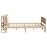 vidaXL Cadre de lit avec tête de lit 120x190 cm bois de pin massif
