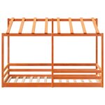 vidaXL Lit pour enfants sans matelas cire marron 80x200 cm pin massif