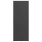 vidaXL Portant de bois chauffage noir 40x30x80 cm
