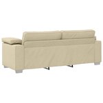 vidaXL Canapé 2 Pièces Crème 219 x 80 x 82 cm tissu