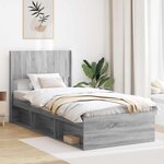 vidaXL Tête de lit Sonoma gris PB