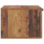 vidaXL Meuble TV mural Bois ancien 59 5 x 41 x 30 cm Bois d'ingénierie