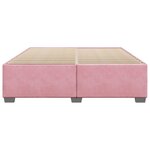vidaXL Cadre de lit Rose 180x200 cm Velours
