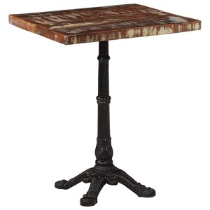vidaXL Table de bistro 60x60x76 cm Bois massif de récupération