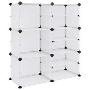 vidaXL Étagère à chaussures Transparent 84x31 5x93 cm PP