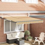 vidaXL Auvent Rétractable Multicolore 300 x 250 cm tissu