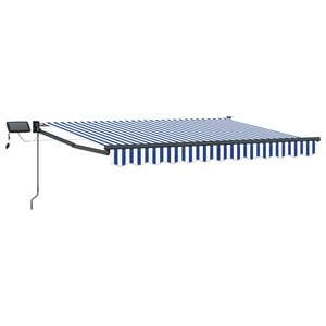 vidaXL Store rétractable manuel avec LEDs 3 5 x 2 m