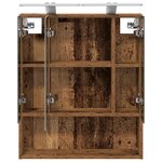 vidaXL Armoire Miroir de Salle de Bain Bois ancien 60 x 14.5 x 70 cm