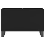 vidaXL Armoire à disques noir 74 5x38x48 cm bois d'ingénierie