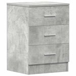 vidaXL Tables de chevet 2 Pièces Gris béton 38x35x56 cm Bois d'ingénierie