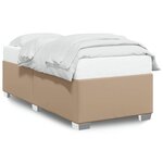 vidaXL Cadre de lit sans matelas cappuccino 90x190 cm similicuir