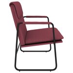 Banc banquette 100 x 64 x 80 cm tissu rouge bordeaux 02_0010500