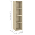 vidaXL Ensemble de meubles TV 3 Pièces Chêne sonoma Bois d'ingénierie