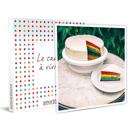 SMARTBOX - Coffret Cadeau - Kit de pâtisserie pour réaliser un rainbow cake 6 parts -
