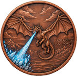 Monnaie ICE DRAGON 1 Oz Medaille Cuivre 2026 (PRÉCOMMANDE)