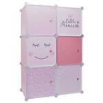 Rangement enfant 6 cubes modulables