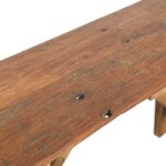 vidaXL Table console 130x40x80 cm bois de récupération mélangé