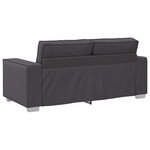 vidaXL Fauteuil canapé Gris 180 x 78 x 84 cm Cuir artificiel