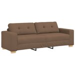 vidaXL Ensemble de canapés 2 pièces avec coussins marron