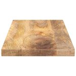 vidaXL Dessus de table 80x20x2 5 cm rectangulaire bois massif manguier