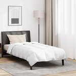 vidaXL Couette Autre avec oreiller 2 Pièces Blanc 140 x 220 cm Bas
