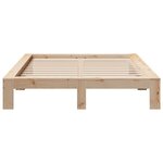 vidaXL Cadre de lit sans matelas 140x200 cm bois massif de pin