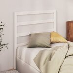 vidaXL Tête de lit Blanc 81x4x100 cm Bois massif de pin