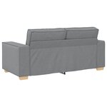 vidaXL Canapé 2 places Gris clair 180x78x84 cm Tissu