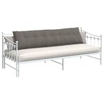 vidaXL Coussin de Dos Gris clair 200 x 50 cm Tissu en velours côtelé