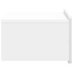 vidaXL Cabinet de chevet mural 2 Pièces Blanc brillant 49 x 34 5 x 24 cm