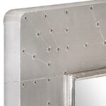 vidaXL Miroir de style aviation 50x50 cm Métal