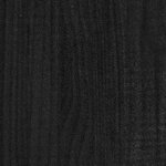 vidaXL Jardinière Noir 70x31x70 cm Bois de pin massif