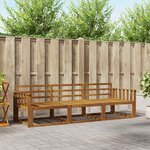 vidaXL Ensemble de canapés d'extérieur 3 Pièces Naturel
