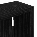 vidaXL Armoire murale de salle de bain Chêne Noir 40 x 10 x 60 5 cm