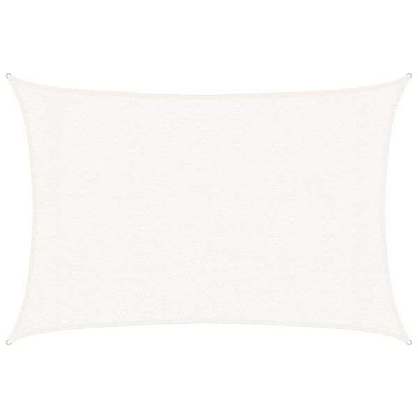 vidaXL Voile d'ombrage 160 g/m² Blanc 3x5 m PEHD