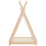 vidaXL Cadre de lit d'enfant Bois de pin massif 70x140 cm