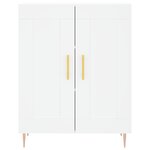 vidaXL Buffet haut Blanc 69 5x34x180 cm Bois d'ingénierie